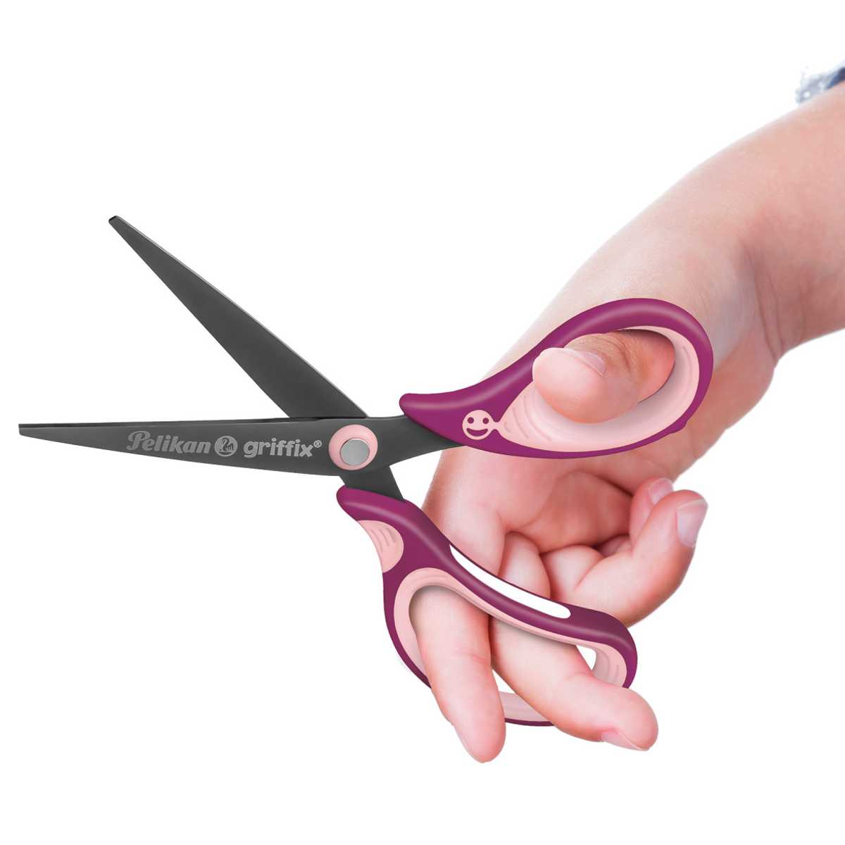 PELIKAN Schulschere Griffix spitz sweet berry R