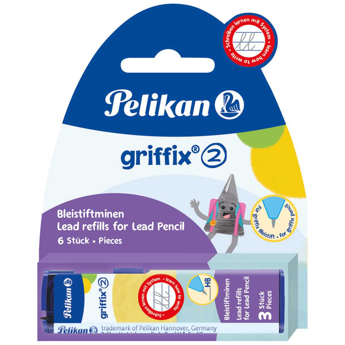 PELIKAN Minen für Bleistift Griffix, 2x3 Minen, Ø=2mm