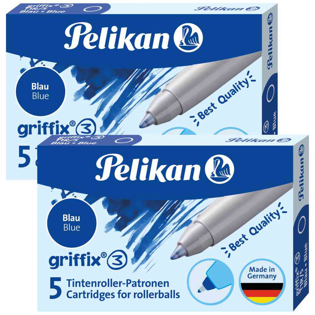 PELIKAN Patronen für Griffix 3 Tinten-Schreiber blau 2x5 St.