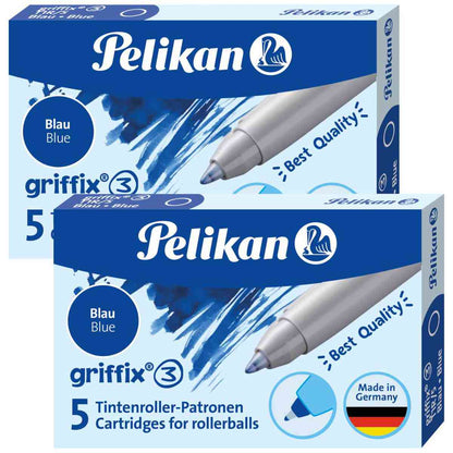 PELIKAN Patronen für Griffix 3 Tinten-Schreiber blau 2x5 St.