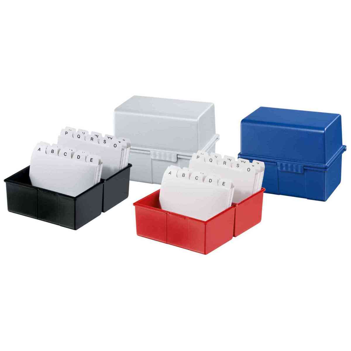 HAN Karteikasten 978 A8 incl. 100 Karten + Register schwarz