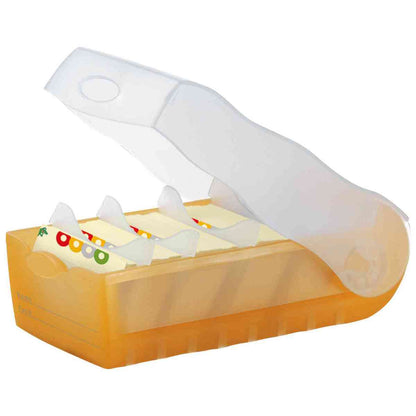 HAN Karteibox Croco A7 997-603 orange-transluzent mit 5 Stützen und 100 Karten