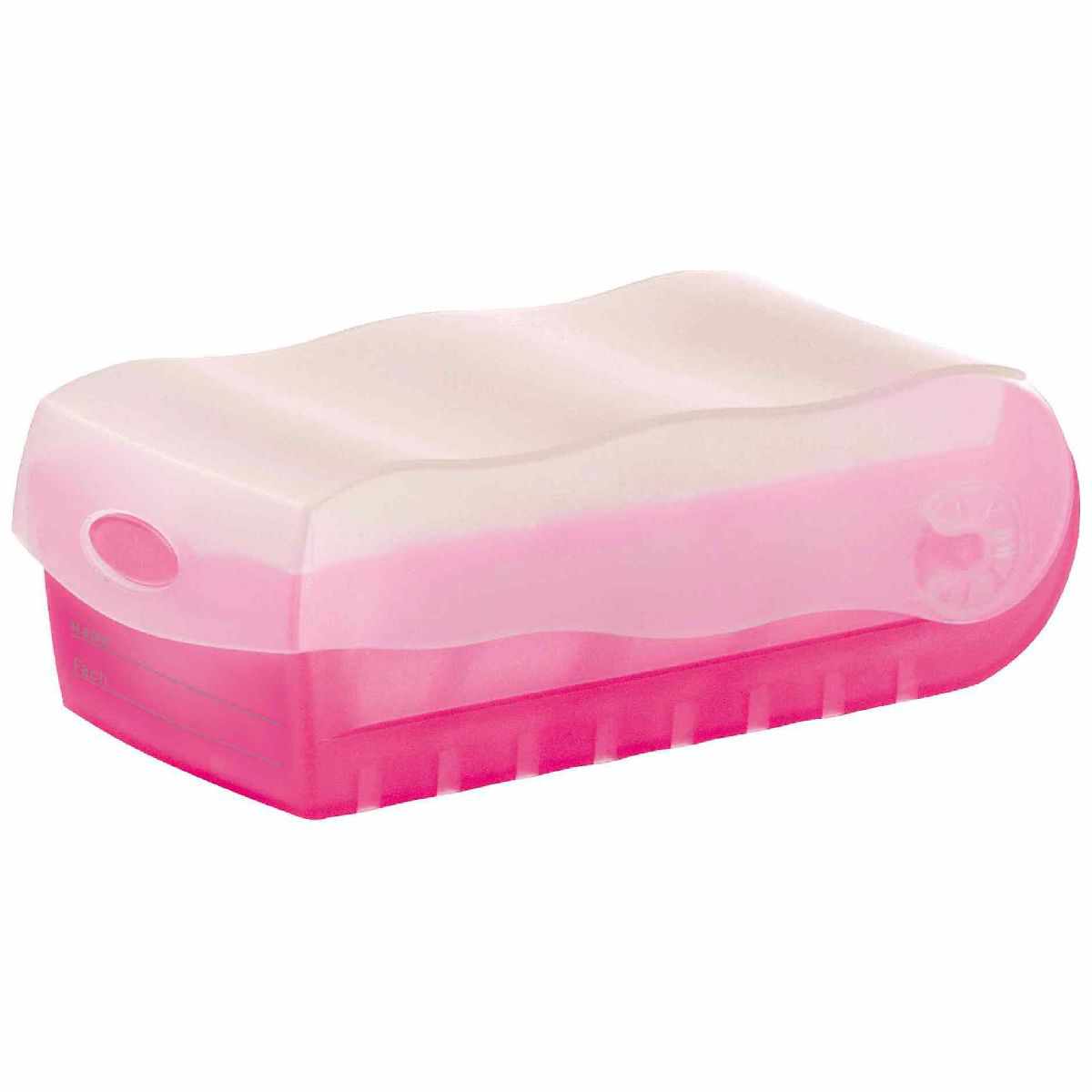 HAN Karteibox Croco A7 997-603 pink-transluzent mit 5 Stützen und 100 Karten