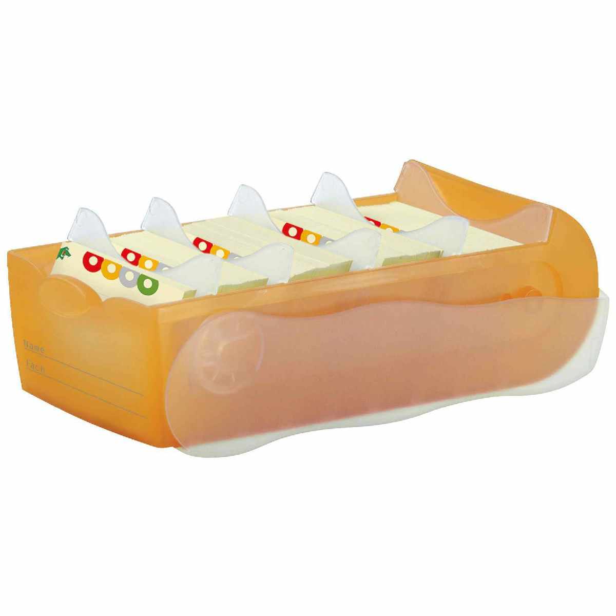 HAN Karteibox Croco A8 998-613 orange-transluzent