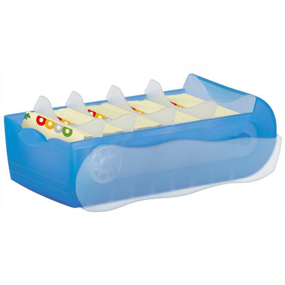 HAN Karteibox Croco A8 998-643 blau-transluzent