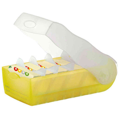 HAN Karteibox Croco A8 998-653 gelb-transluzent