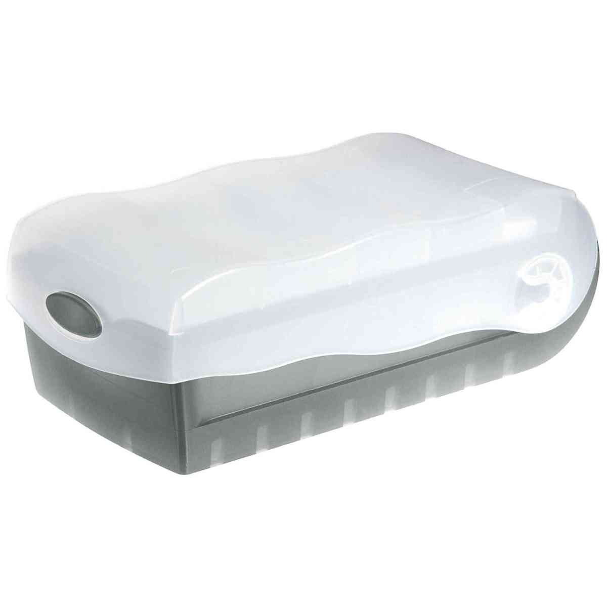 HAN Karteibox Croco A8 998-693 grau-transluzent