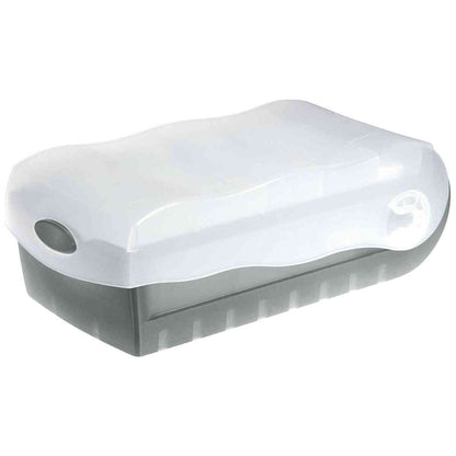 HAN Karteibox Croco A8 998-693 grau-transluzent