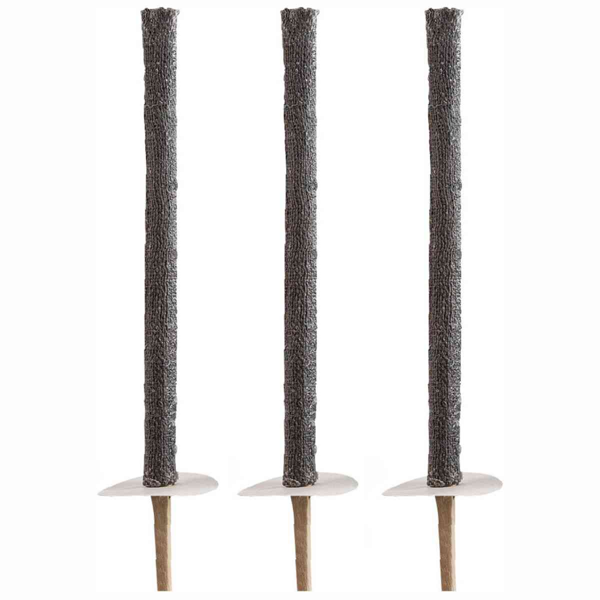 TIB Wachstuchfackeln 50cm mit Holzgr. 3 Stück ca. 45 Min