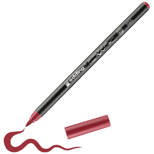 EDDING Porzellan Pinselstift 4200 karminrot 1-4mm
