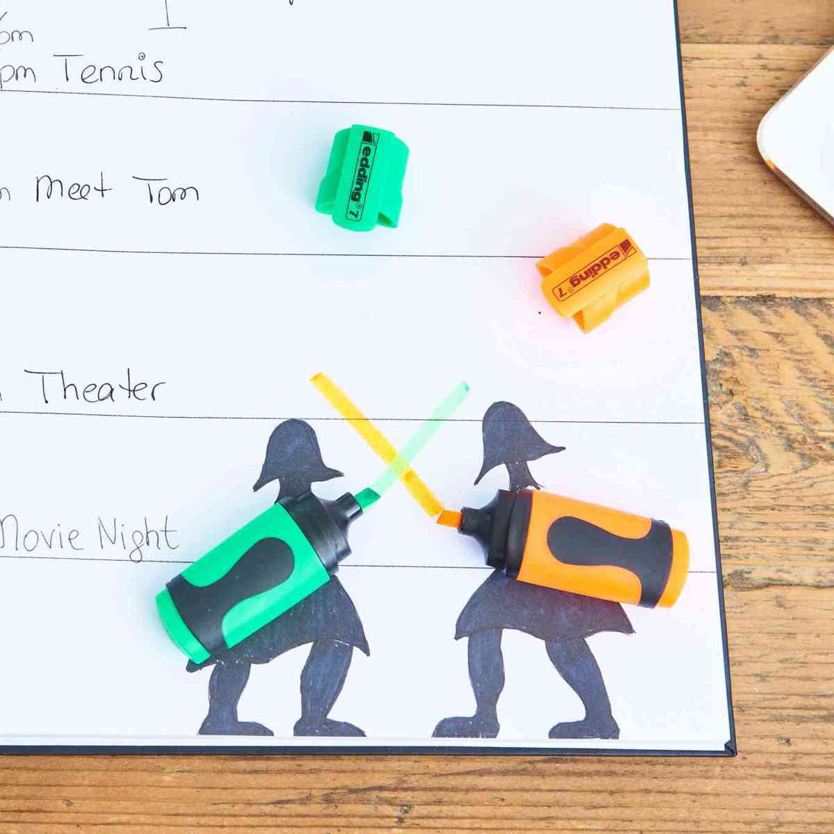 EDDING Textmarker 7 Mini Set 4 Farben 1-3mm 4+1 Gratis