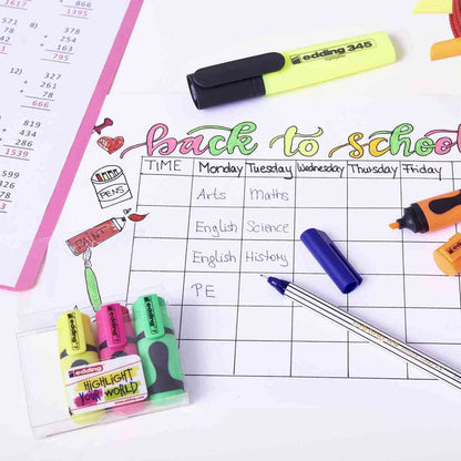 EDDING Textmarker 7 Mini Set 4 Farben 1-3mm 4+1 Gratis