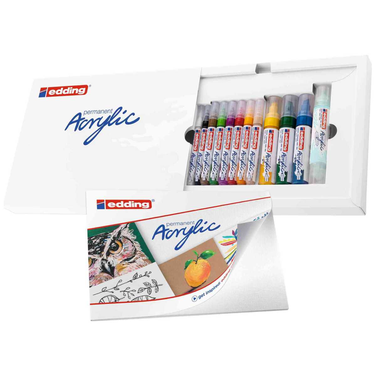 EDDING Acryl-Starterset BASIC Creative Set mit 12 Stiften