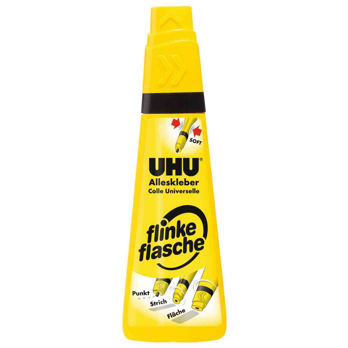 UHU Alleskleber flinke Flasche 90g mit Lösungsmittel
