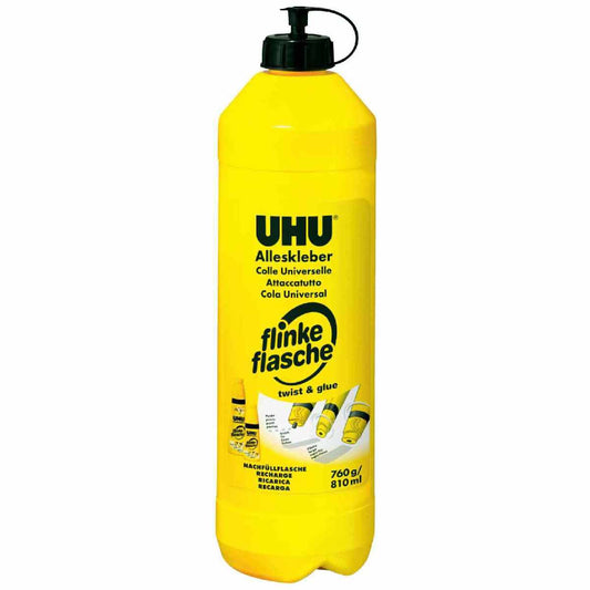 UHU Alleskleber flinke Flasche 760g 810ml mit Lösungsmittel