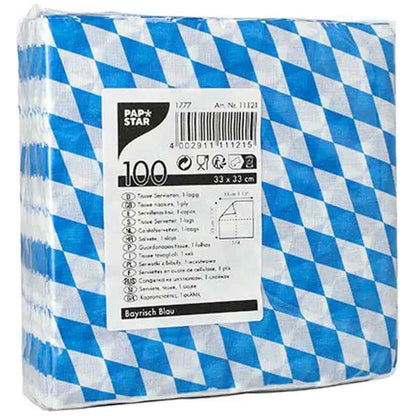 PAPSTAR Damast-Servietten 33x33cm bayerische Raute 100 Stück
