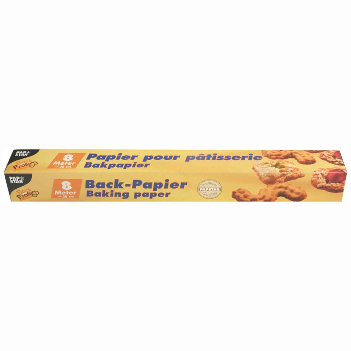PAPSTAR Backpapier 8m x 38cm bis 220° beidseitig verwendbar