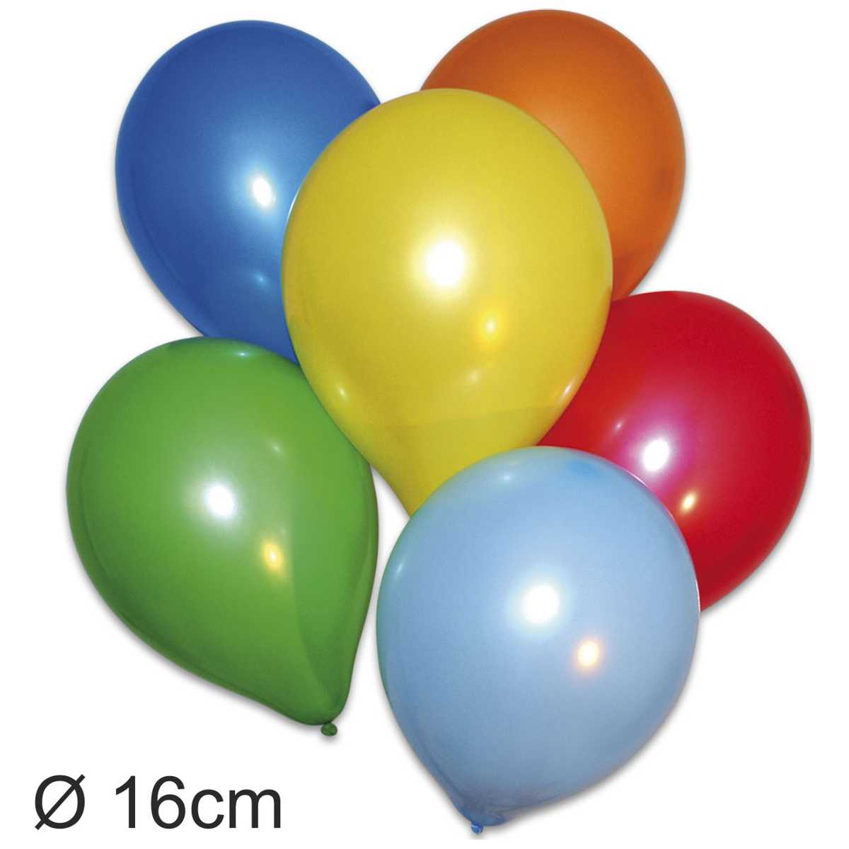 PAPSTAR Luftballons rund 50cm Umfang, D=16cm, 25 Stück farbig sortiert