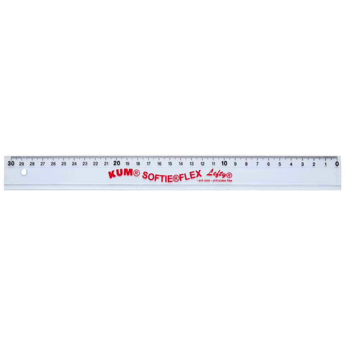 KUM Linkshänder-Lineal 30cm Lefty L3 Softie Flex