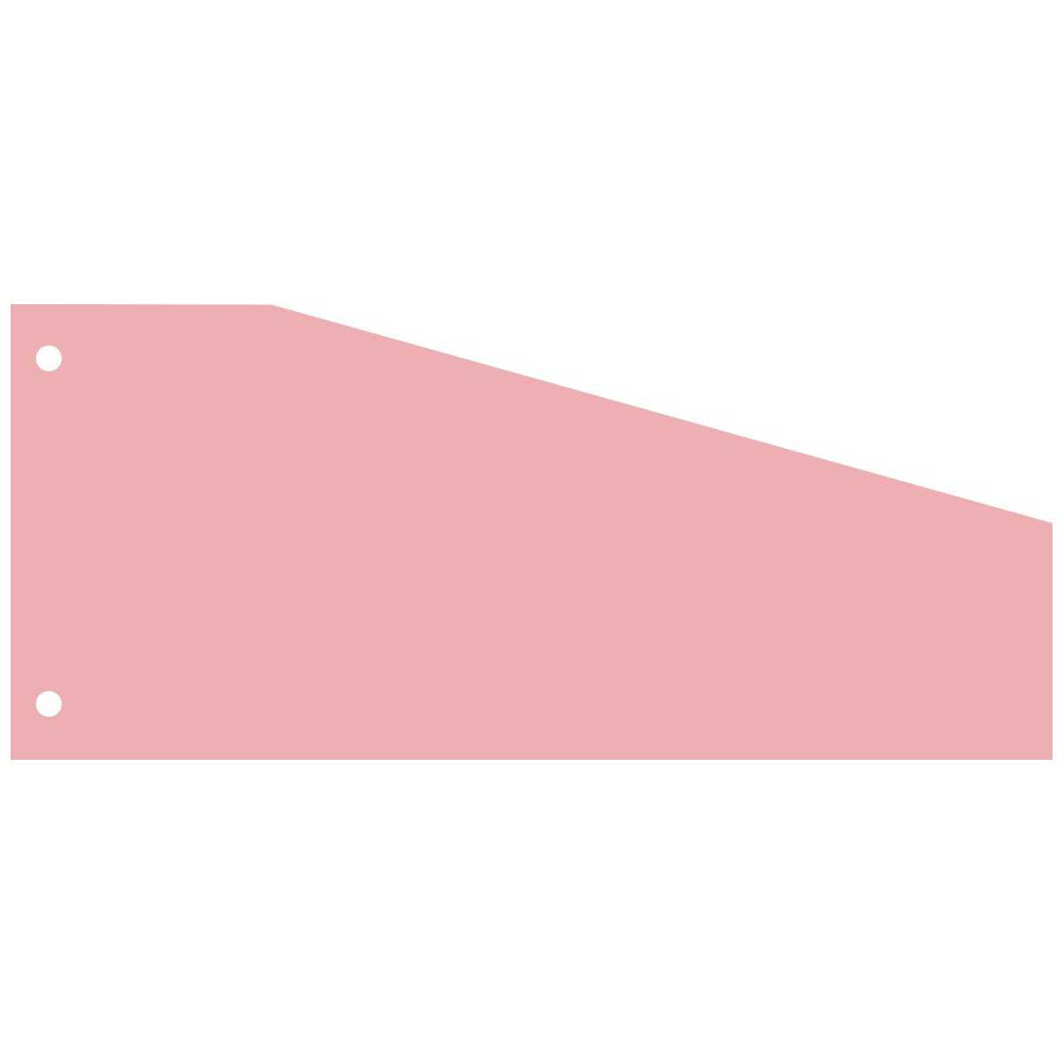 WEKRE Trapeztrennstreifen 24 x 10,5cm rosa 190g 100 Stück