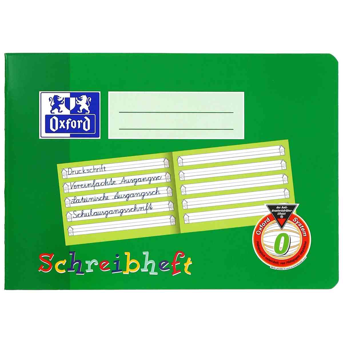 OXFORD Schreiblernheft 0 A5 quer 16 Blatt