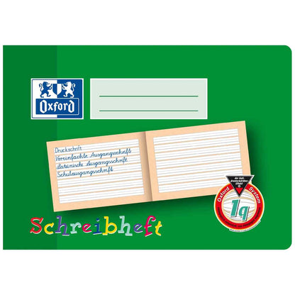 OXFORD Schreiblernheft A5 quer 16 Blatt LIN 1q