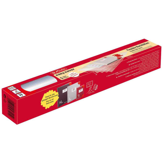 HERLITZ Buchhülle easy cover transparent 5 Stück