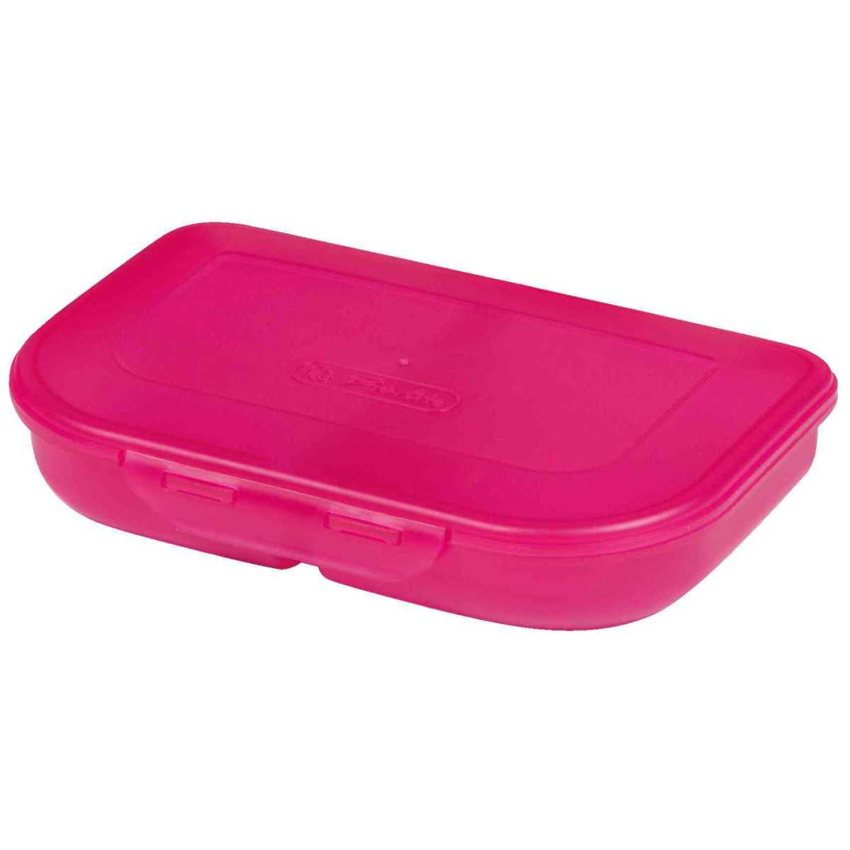 HERLITZ Brotdose pink 23 x 15,5 x 4cm 2-teilig *weichmacherfrei*