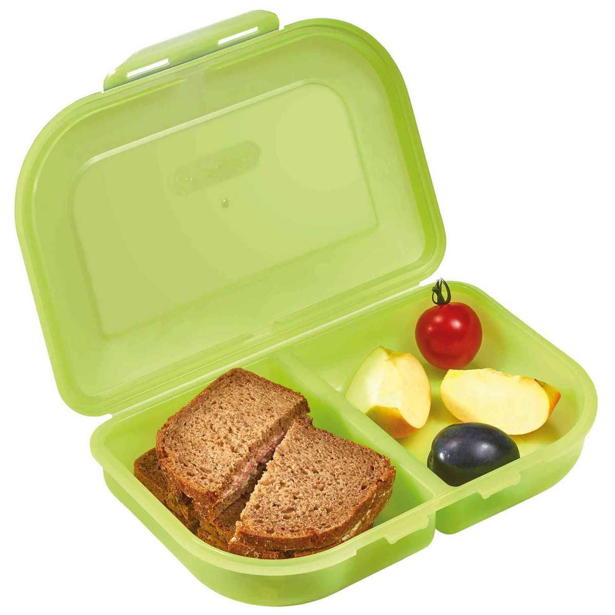 HERLITZ Brotdose türkis 23 x 15,5 x 4cm 2-teilig *weichmacherfrei*