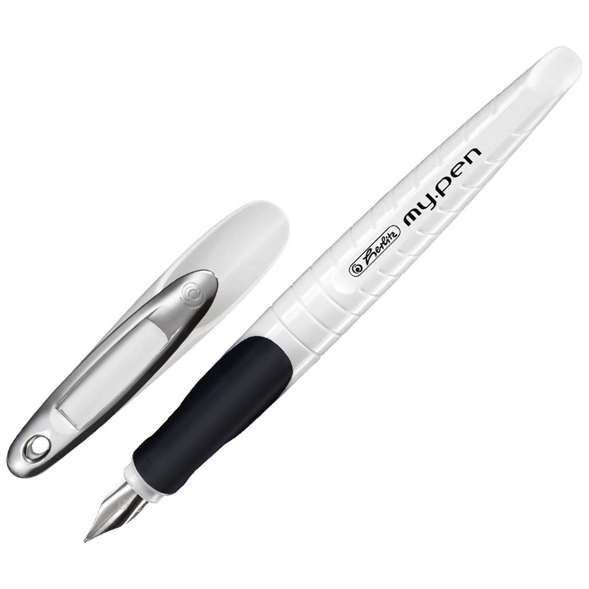 HERLITZ Füllhalter my.pen M weiß / schwarz