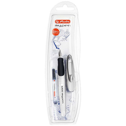 HERLITZ Füllhalter my.pen M weiß / schwarz