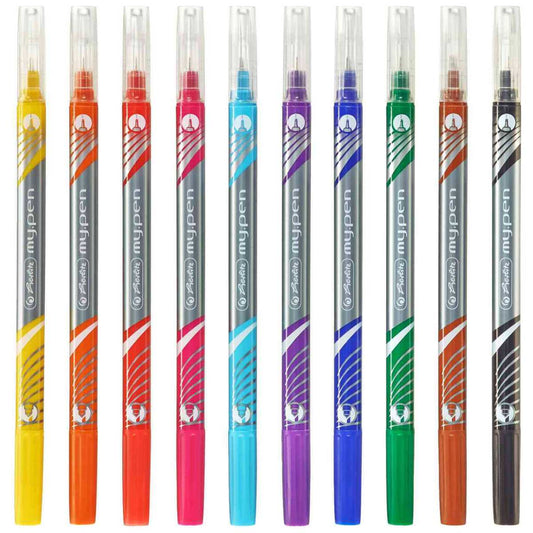 HERLITZ Fineliner / Fasermaler my.pen 2in1 10 Stück 0,5mm + 4mm