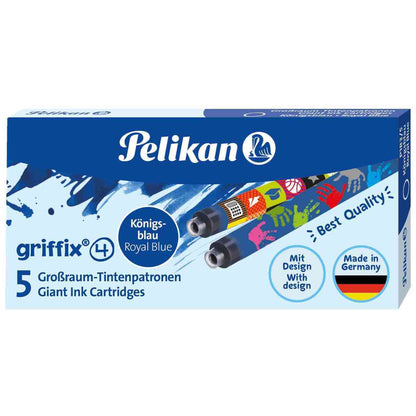 PELIKAN Großraum Tintenpatrone Griffix 4  königsblau 5 Stück