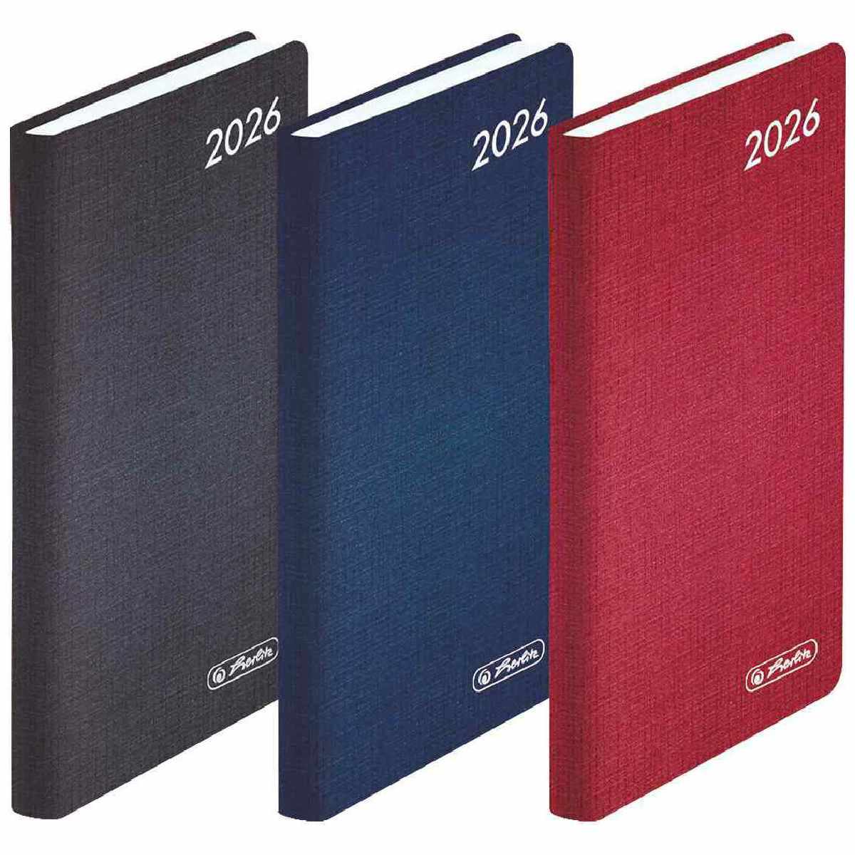 HERLITZ Taschenkalender Classic A7 2026 1 Woche = 2 Seiten 168 Seiten