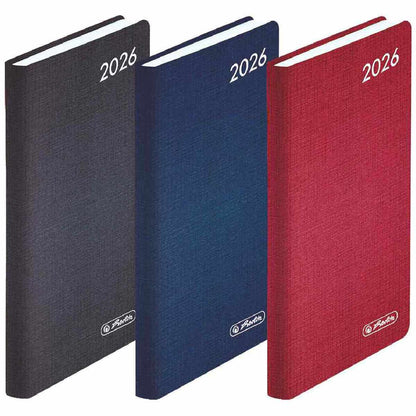 HERLITZ Taschenkalender Classic A7 2026 1 Woche = 2 Seiten 168 Seiten