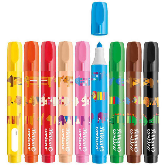 PELIKAN Fasermaler Combino super411/9 extra dick 9 Farben