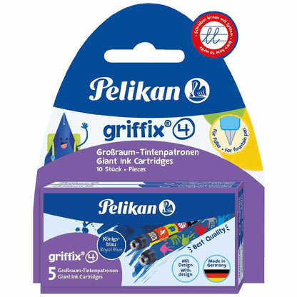 PELIKAN Großraum Tintenpatrone Griffix 4  königsblau 10 Stück