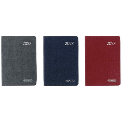 HERLITZ Taschenkalender Classic A7 2027 1 Woche = 2 Seiten 168 Seiten