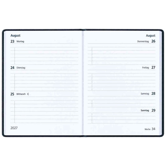 HERLITZ Taschenkalender Classic A7 2027 1 Woche = 2 Seiten 168 Seiten