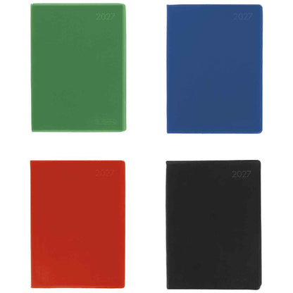 HERLITZ Taschenkalender A6 2027 1 Woche = 2 Seiten 208 Seiten Folie