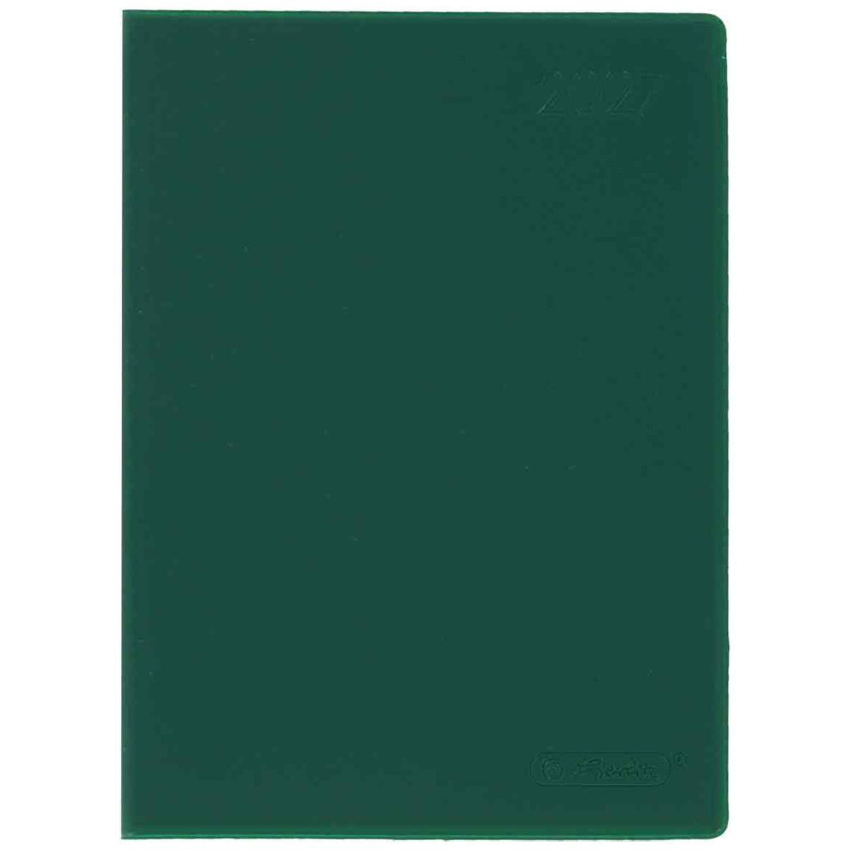 HERLITZ Taschenkalender A6 2027 1 Woche = 2 Seiten 208 Seiten Folie