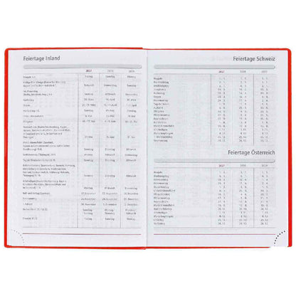 HERLITZ Taschenkalender A6 2027 1 Woche = 2 Seiten 208 Seiten Folie