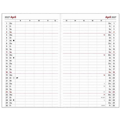 HERLITZ Faltkalender Ersatzeinlage 2027 95x160mm 1Monat=2Seiten
