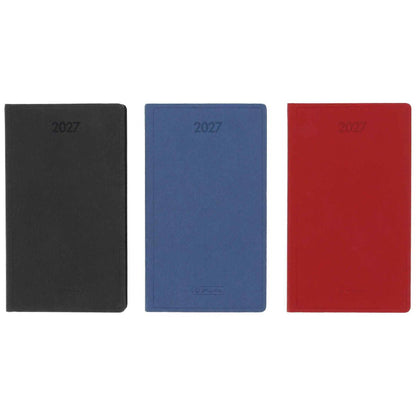 HERLITZ Taschenkalender Slimline Nature 2027 87x153mm 1 Woche = 2 Seiten
