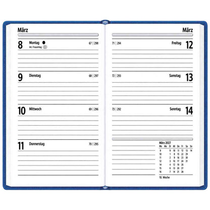 HERLITZ Taschenkalender Slimline Nature 2027 87x153mm 1 Woche = 2 Seiten