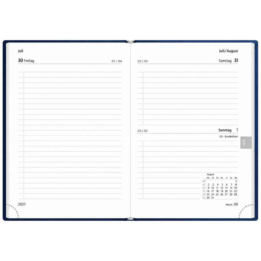 HERLITZ Taschenkalender Classic A6 2027 1 Tag = 1 Seite 368 Seiten