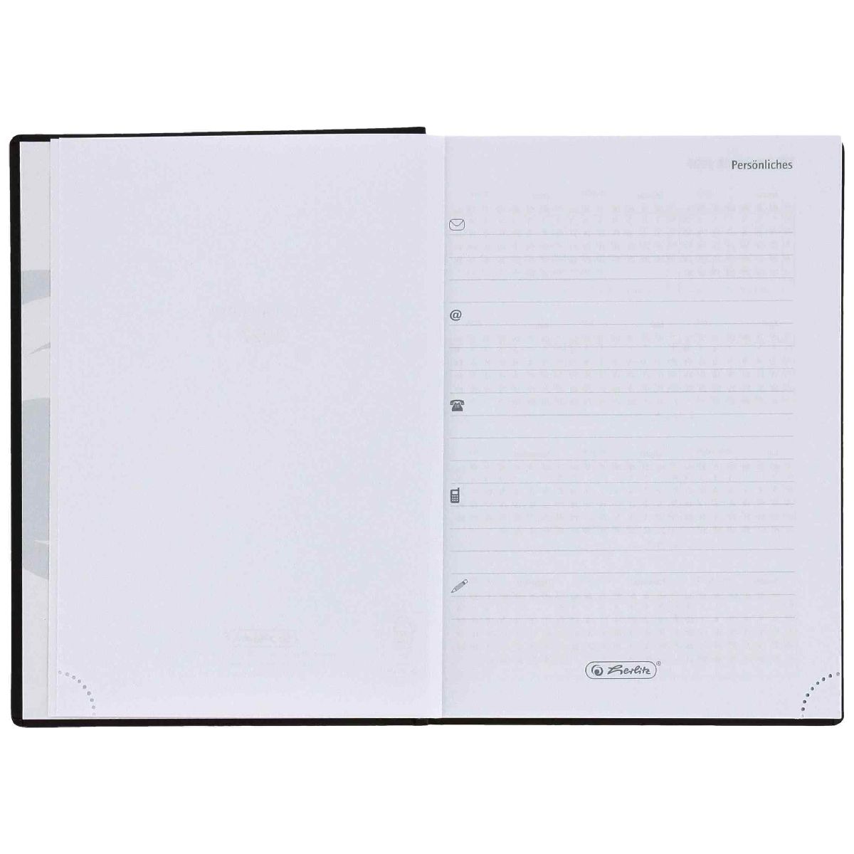 HERLITZ Taschenkalender Classic A6 2027 1 Tag = 1 Seite 368 Seiten