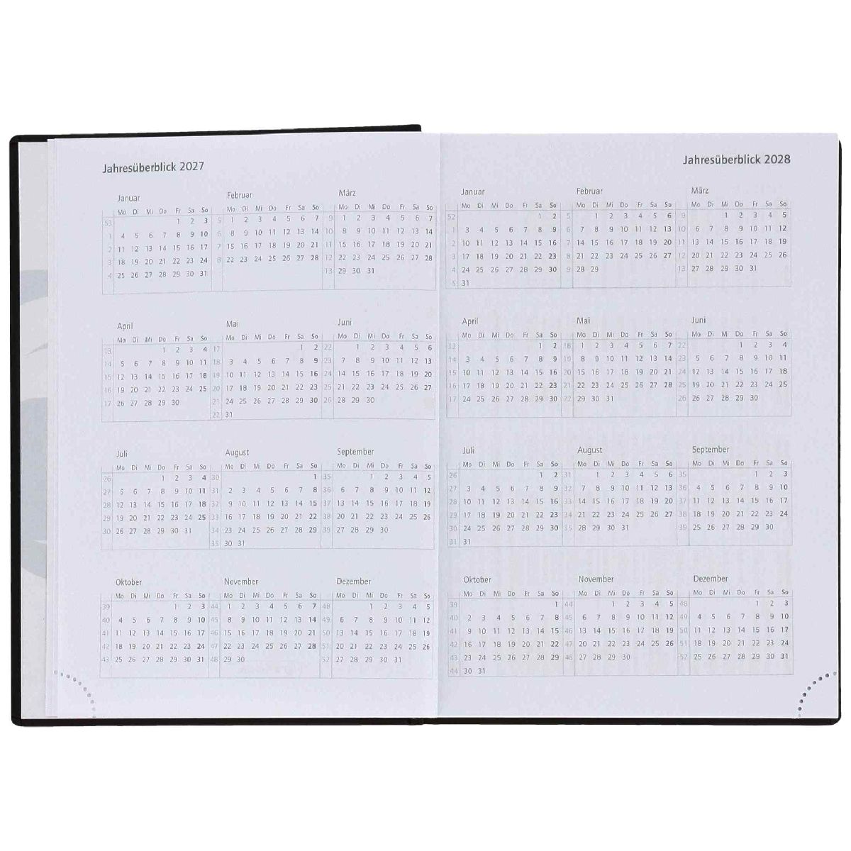 HERLITZ Taschenkalender Classic A6 2027 1 Tag = 1 Seite 368 Seiten
