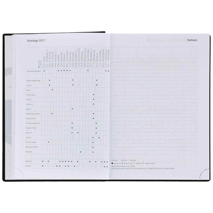 HERLITZ Taschenkalender Classic A6 2027 1 Tag = 1 Seite 368 Seiten
