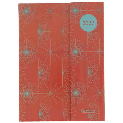 HERLITZ Minitimer GRAPHICS A6 2027 Magnetverschluß 1 Woche = 2 Seiten